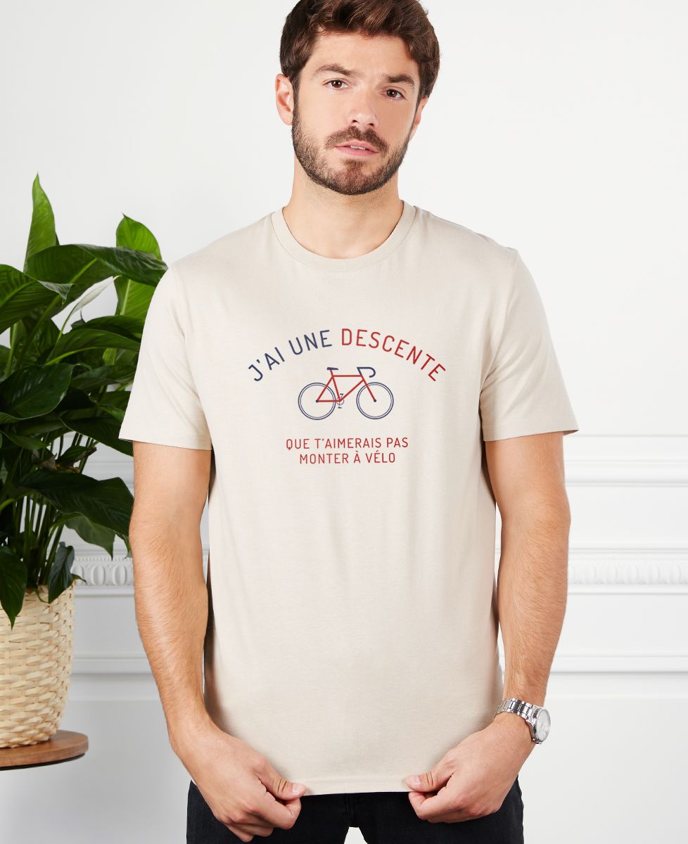 T-shirt Humour VTT - "Dicton Chemin Forestier Chauffage", Pour Cycliste Passionné