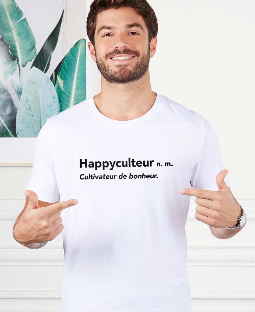 T-shirt homme Happyculteur - Cadeaux Papa
