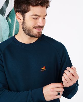 Men's sweatshirt Lion rock (embroidered) - Movies & Series, Animals