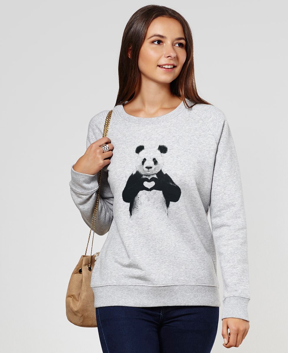 Sweatshirt femme All you need is love