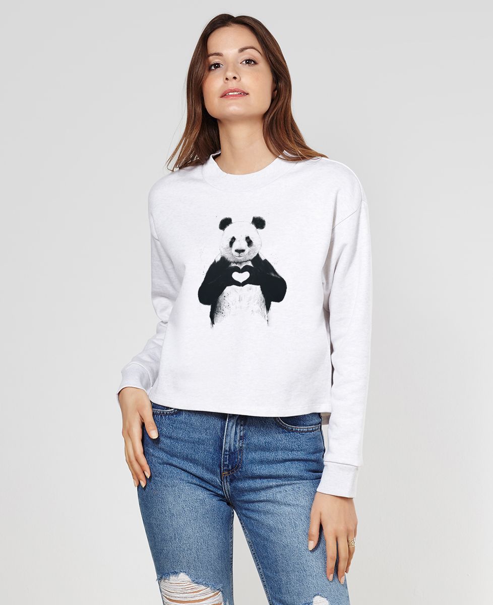Sweatshirt femme All you need is love