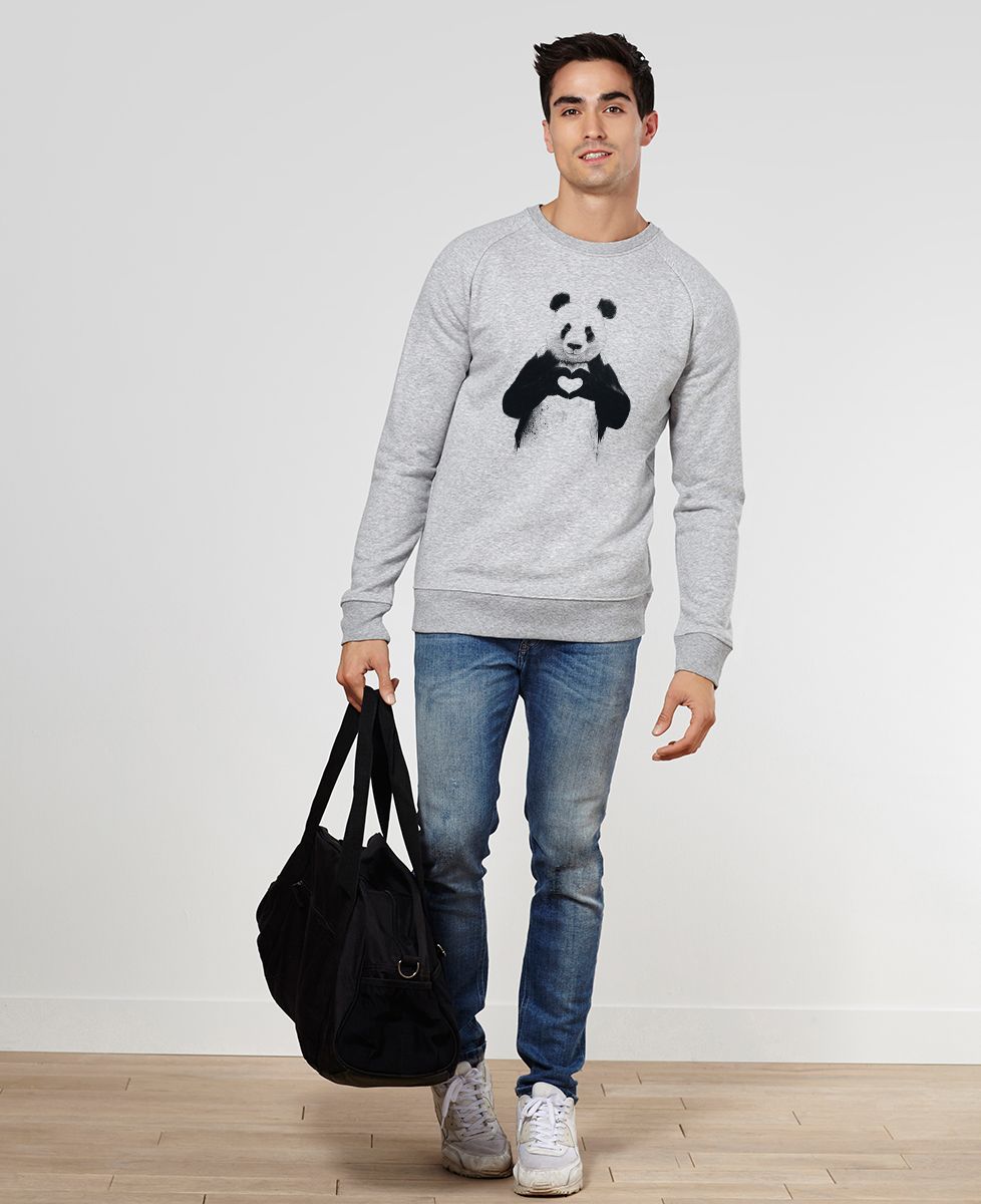 Sweatshirt homme All you need is love - Animaux