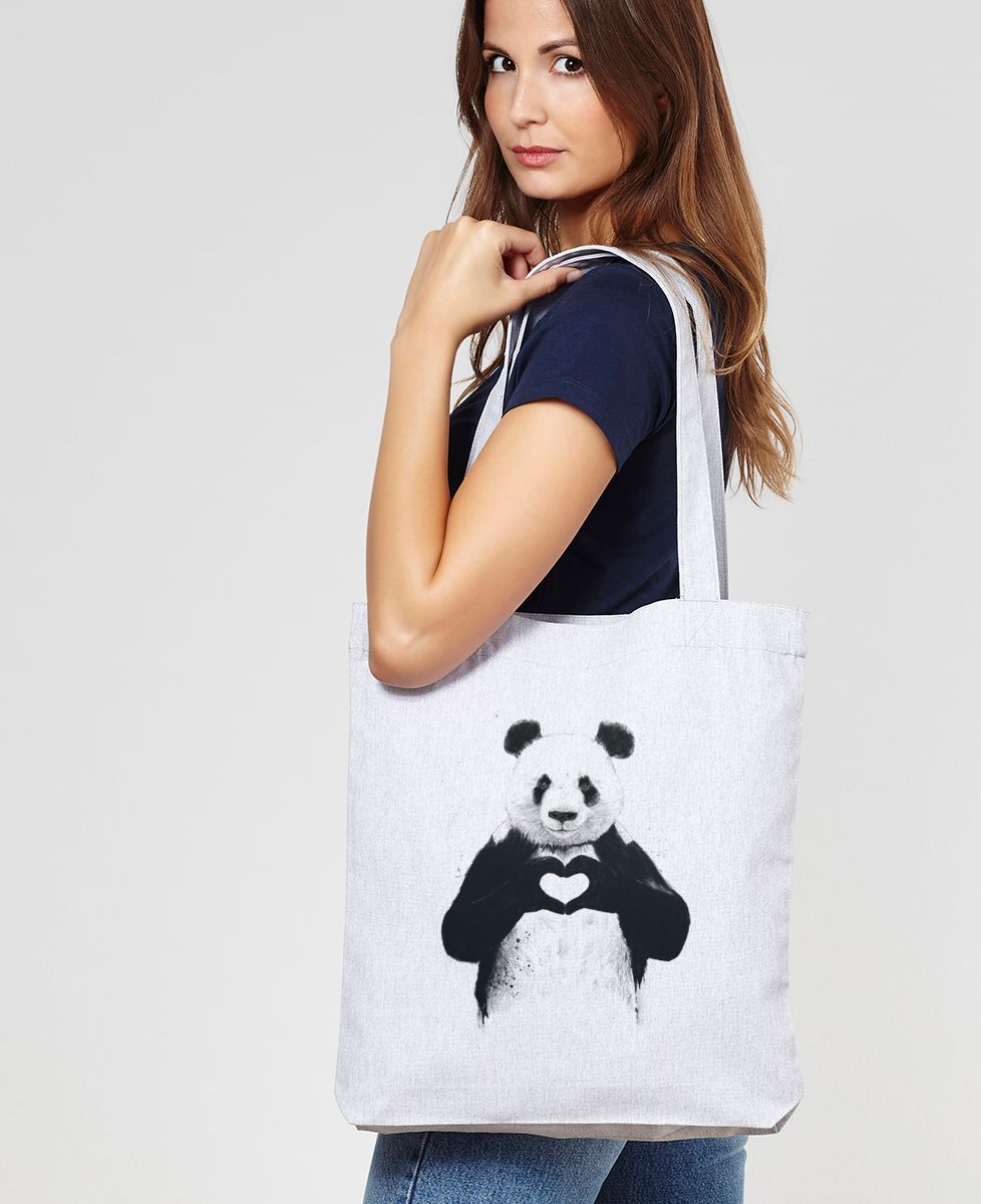 Tote bag All you need is love - Animaux
