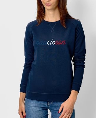 Sweatshirt femme Saucisson tricolore - Apéro