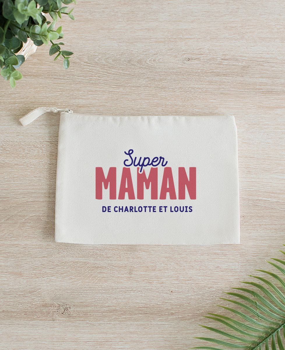 Pochette Super Maman personnalisé Madame TSHIRT
