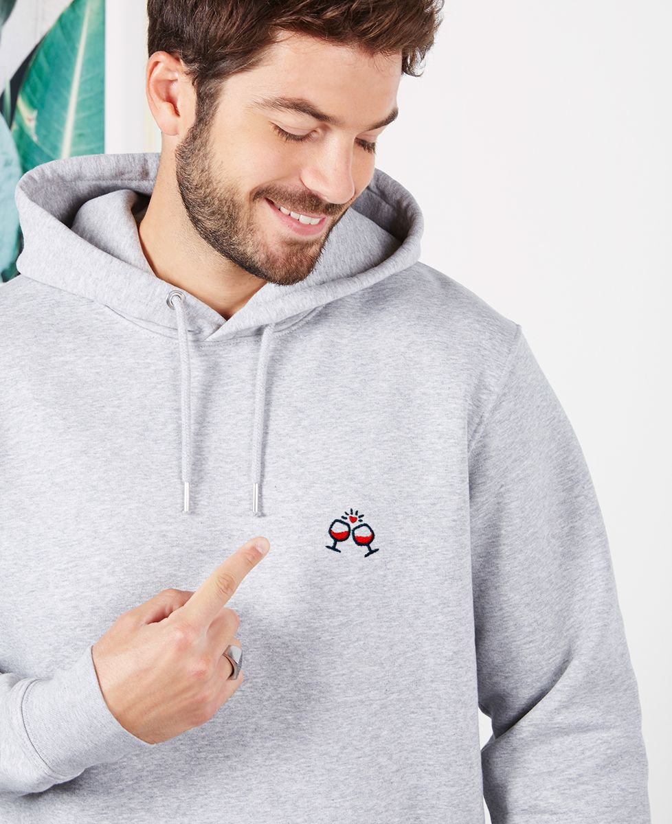 Hoodie per lui Cin cin (ricamato) - Aperitivo