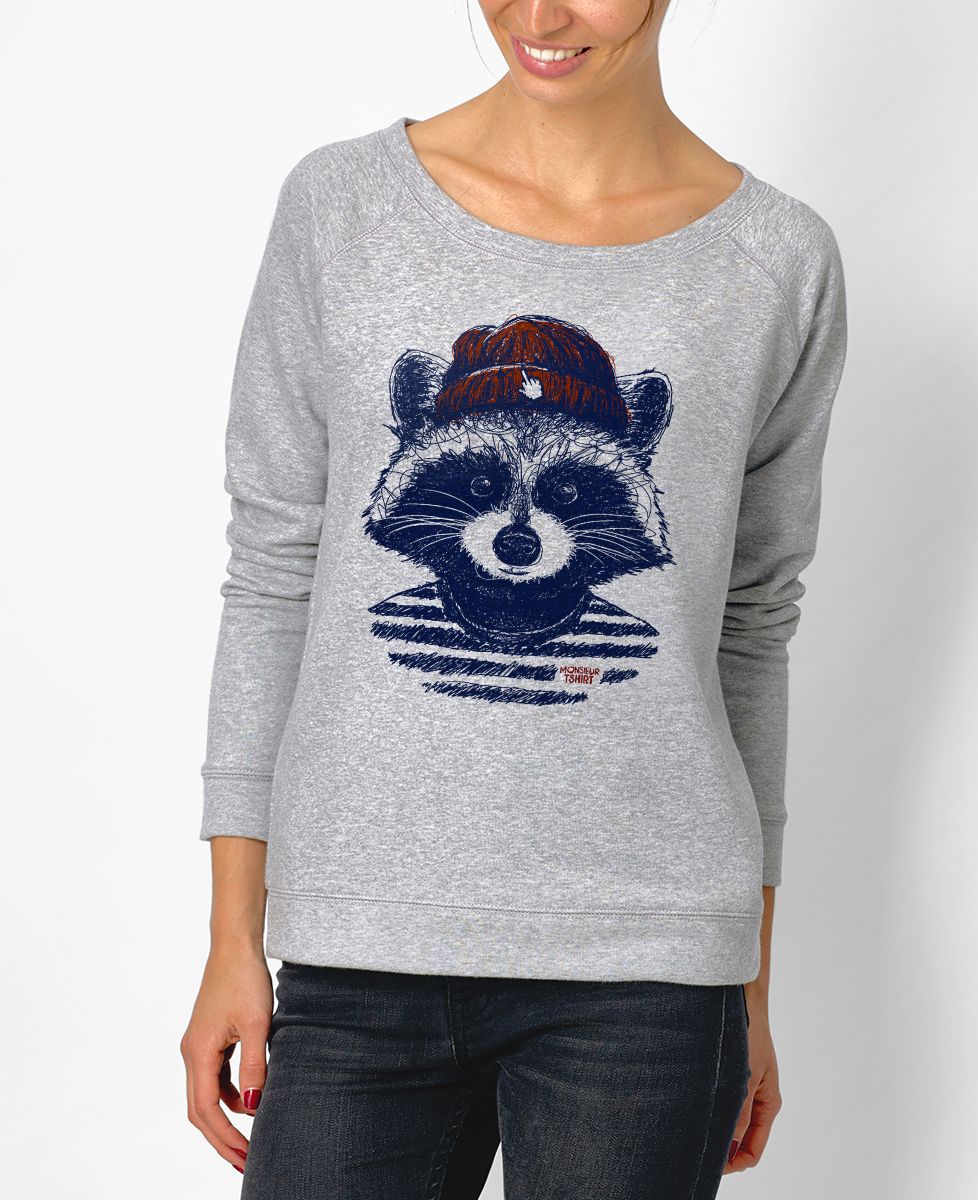 Sweatshirt femme Raton hipster