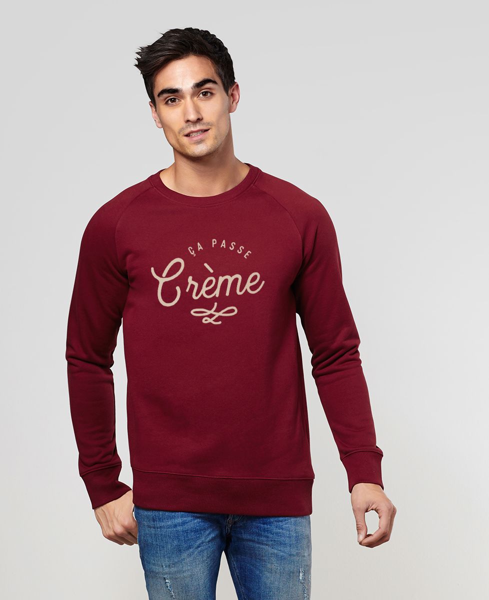 Sweatshirt homme Ça passe crème