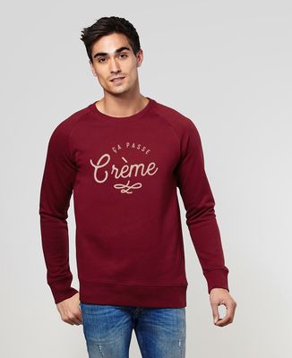 Sweatshirt homme Ça passe crème