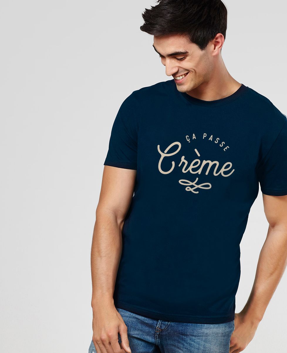 T-shirt homme Ça passe crème