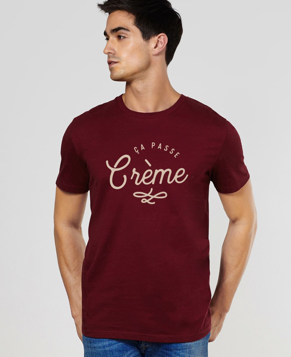 T-Shirt homme Ça passe crème