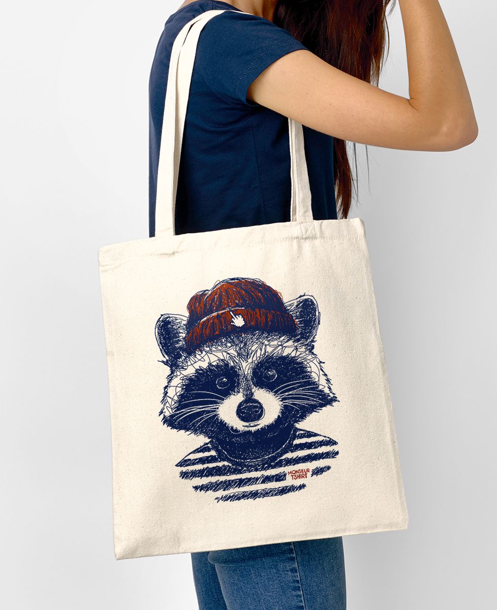 Tote bag Raton hipster