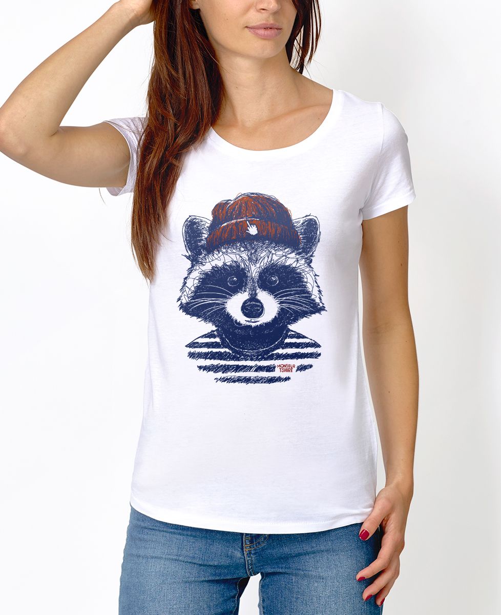 T-Shirt femme Raton hipster