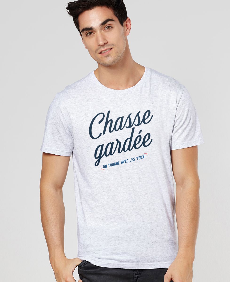 T-shirt homme Chasse gardée - Cadeaux Couple