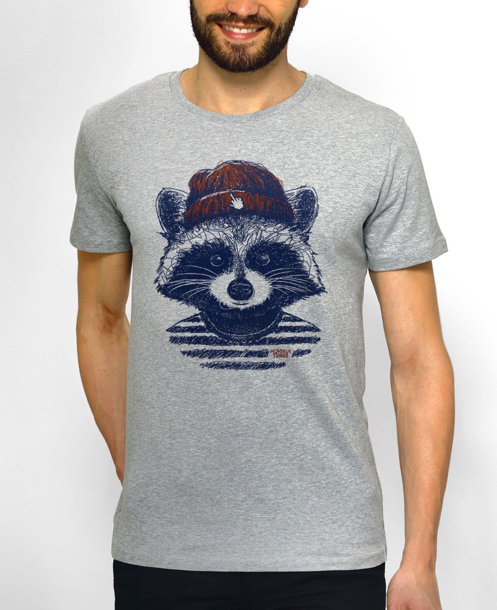 T-Shirt homme Raton hipster