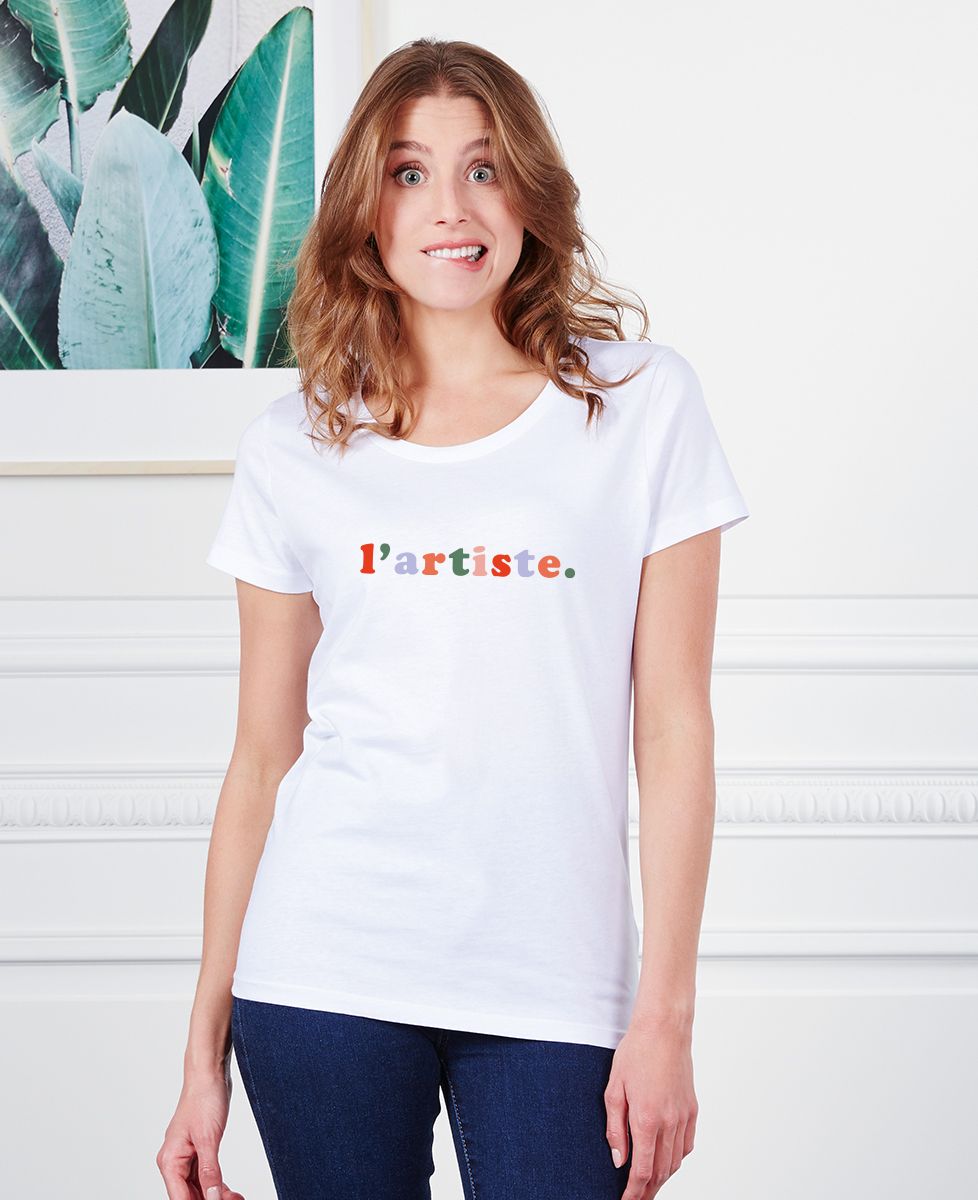 T-shirt femme L'artiste - Cadeaux Maman