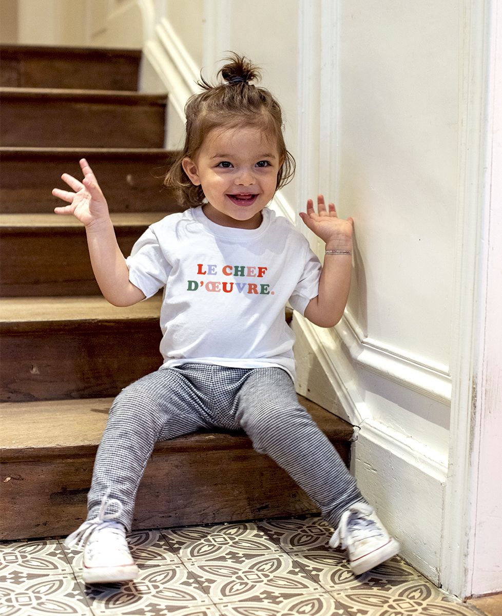 T-shirt bébé Le chef d'oeuvre - Cadeaux Maman