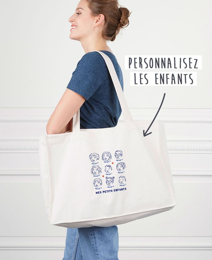 Maxi totebag Mes enfants personnalisé
