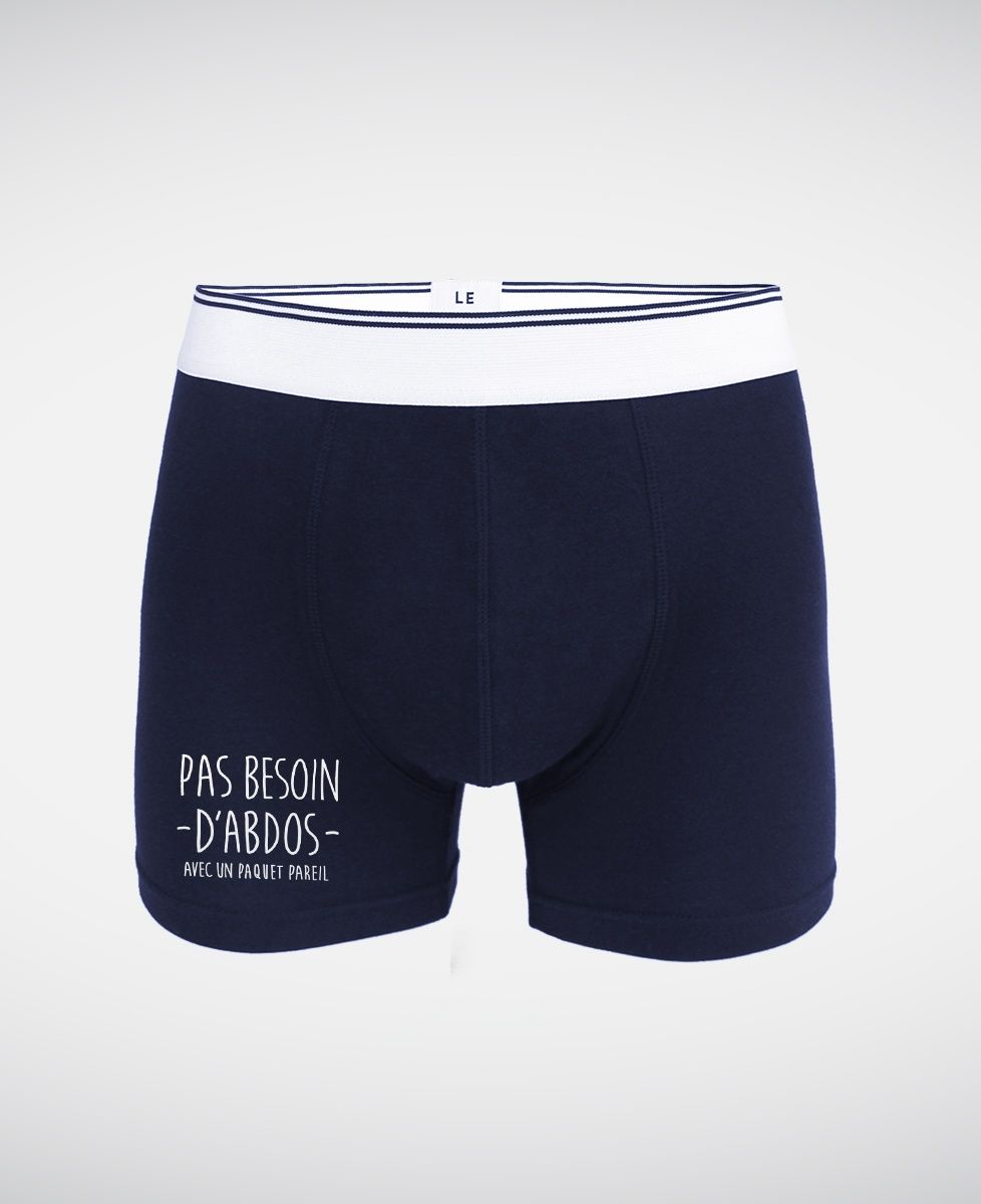 Boxer Pas besoin d'abdos avec un paquet pareil