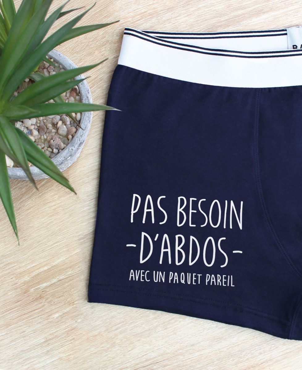 Boxer Pas besoin d'abdos avec un paquet pareil