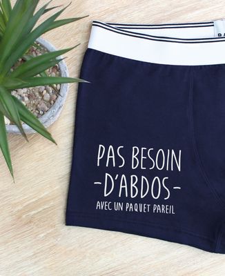 Boxer Pas besoin d'abdos avec un paquet pareil