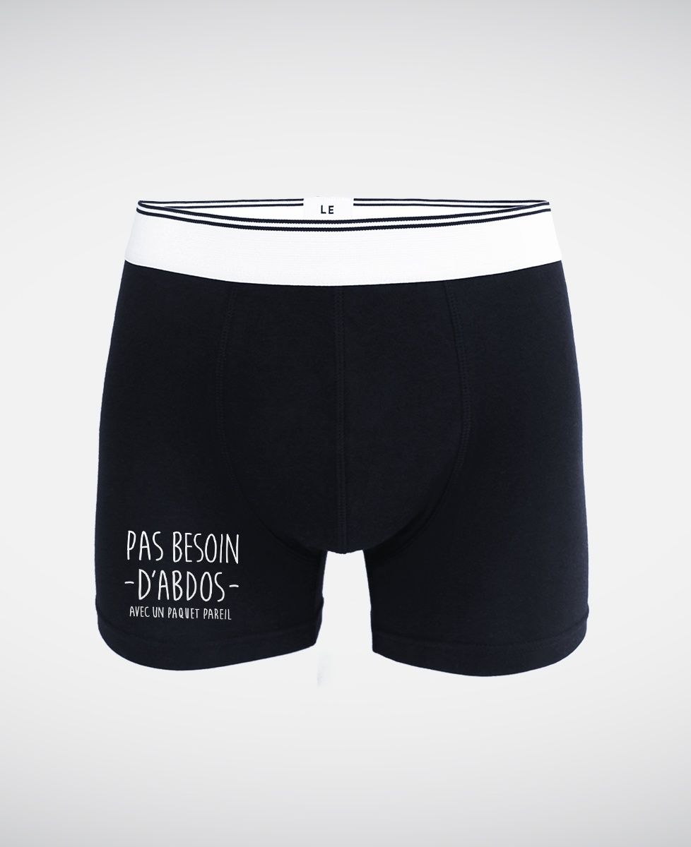 Boxer Pas besoin d'abdos avec un paquet pareil