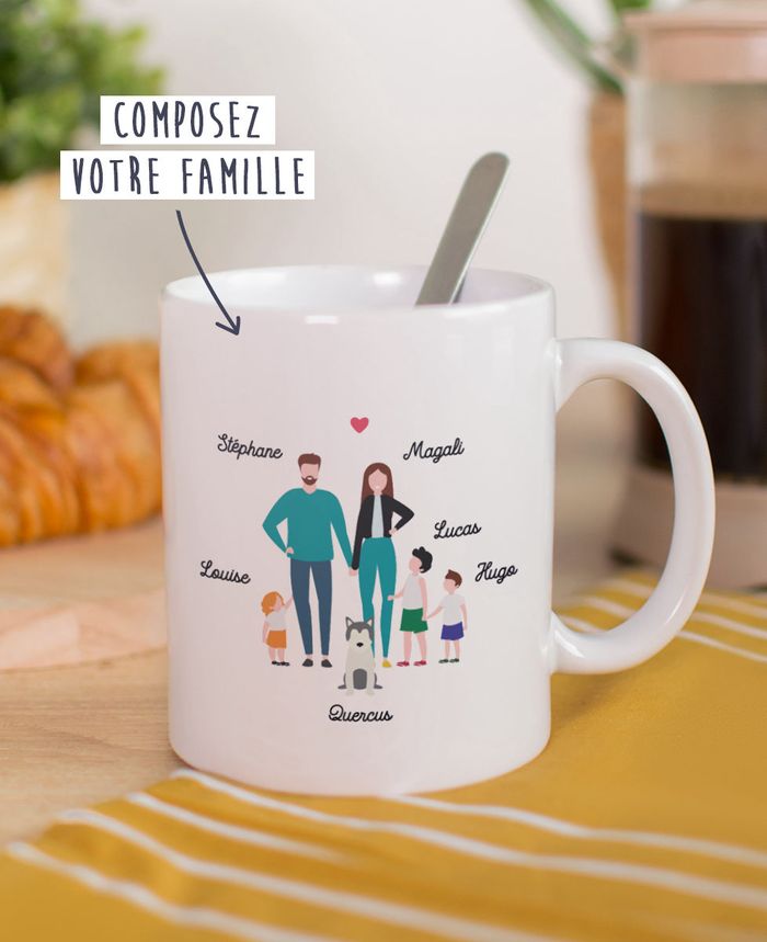 Mug famille personnalisée