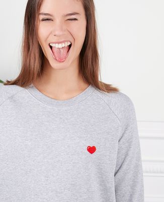 Women's sweatshirt Heart (embroidered) - Couple gifts