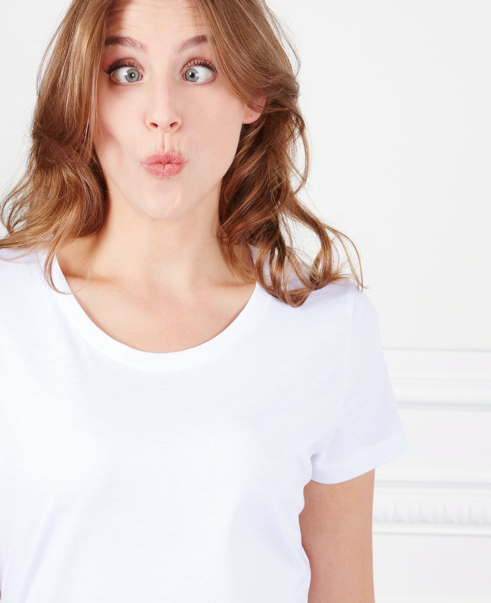 T-shirt per lei Pittogramma ricamato personalizzato - Sport, Regali per papà, Regali per la mamma, Calcio, Addio nubilato/celibato, matrimonio, Regali per coppie, EVJF