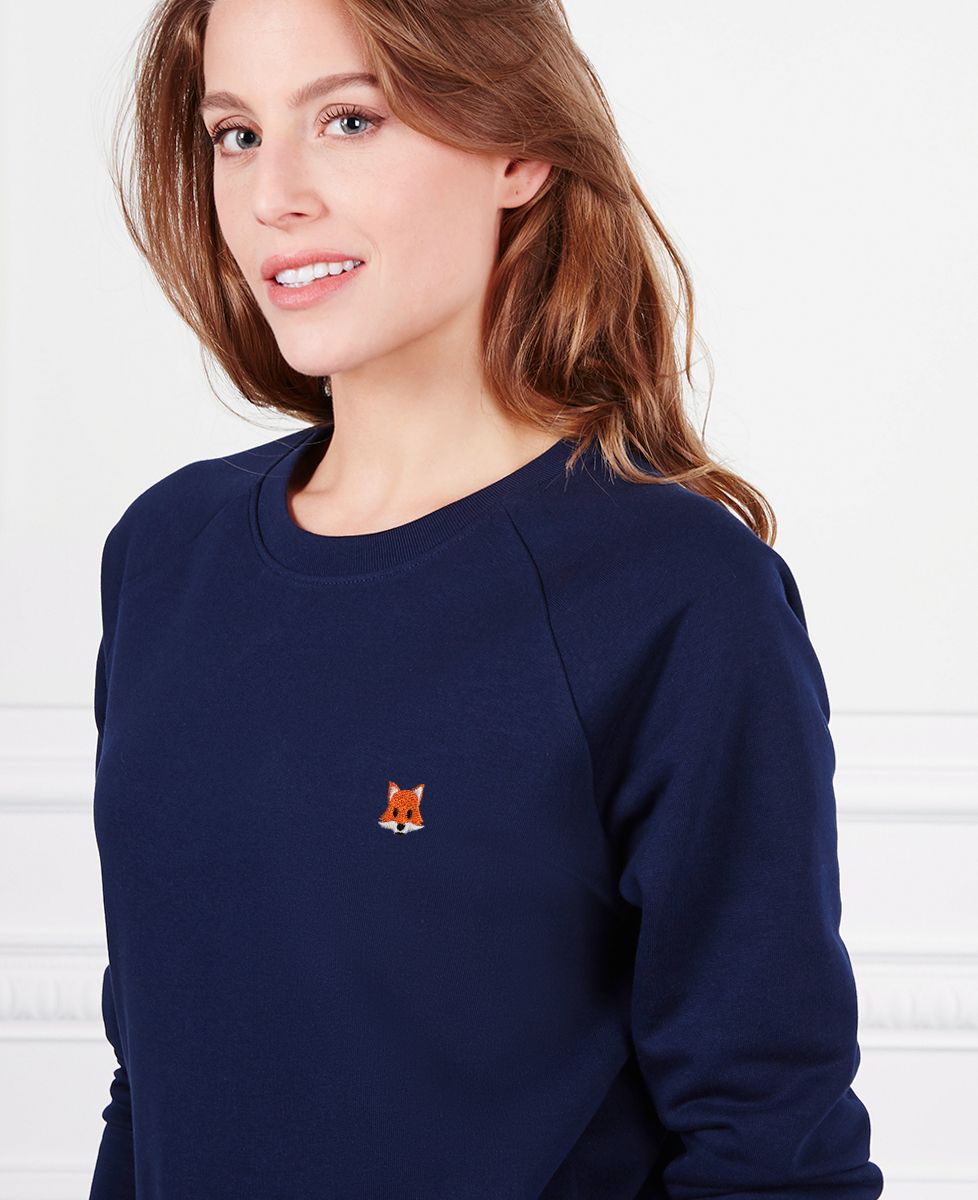 Sweatshirt Frau Fuchs (gestickt) - Tiere