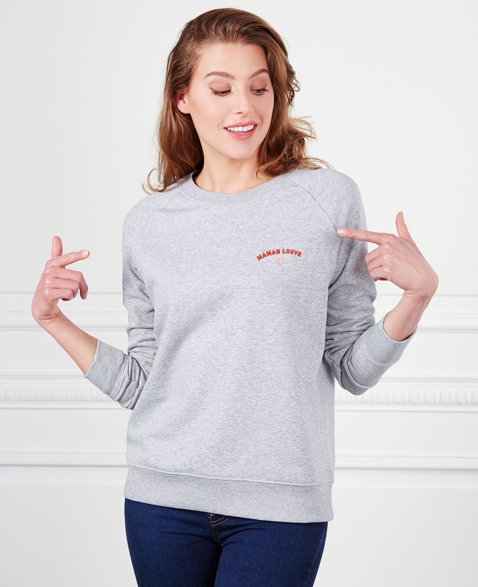 Sweatshirt femme Maman louve - Cadeaux Maman, Future Maman, Animaux