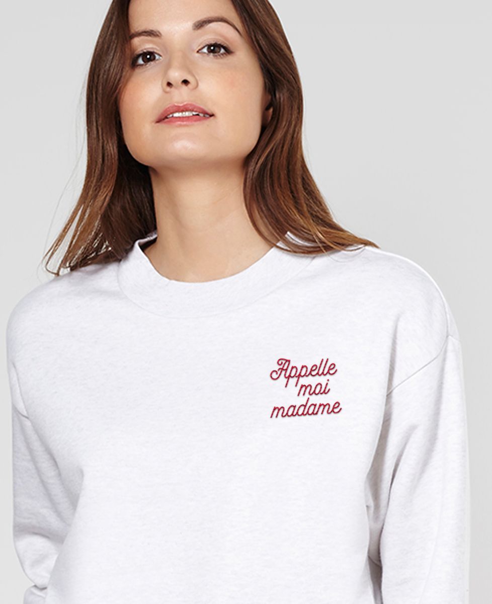 Sweatshirt femme Appelle-moi Madame