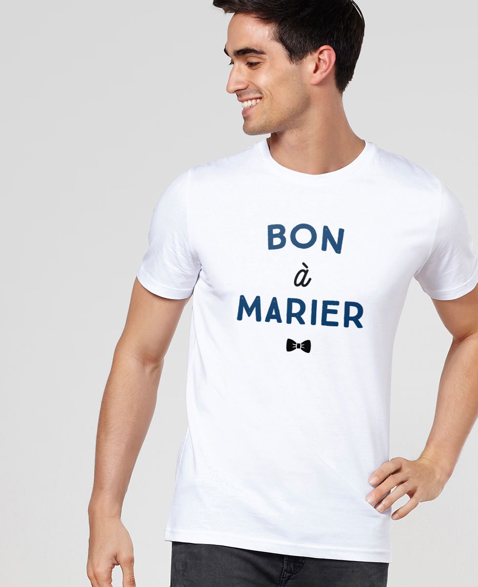 T-shirt homme Bon à marier - EVG, Cadeaux Couple, Mariage