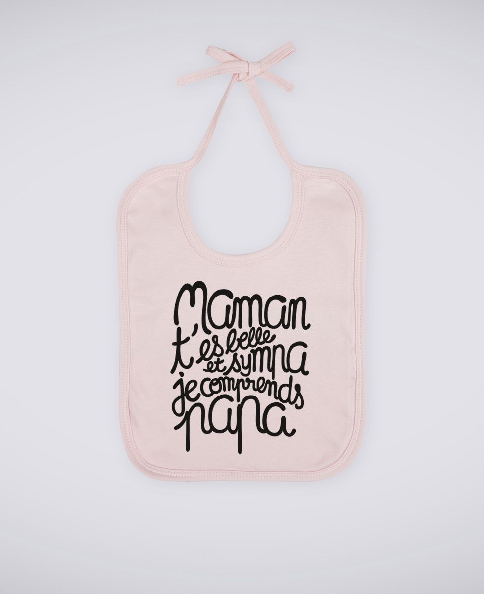 Bavoir Maman t'es belle