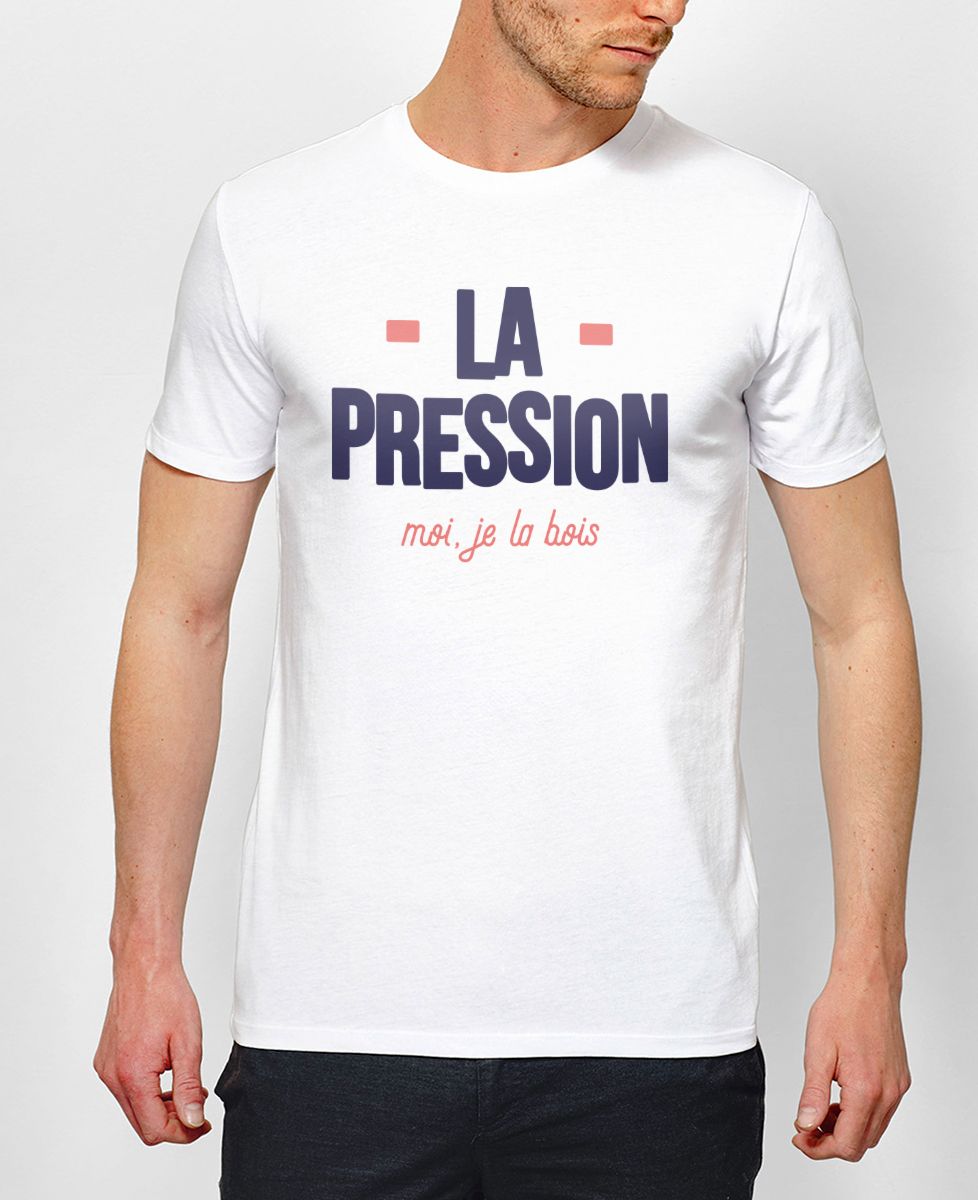 T-shirt homme La pression - Sport, Apéro, Football, Rugby