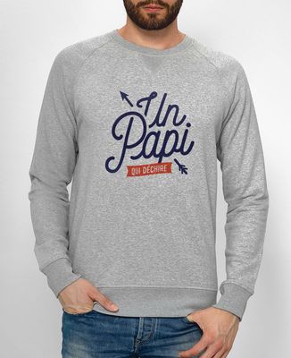 Sweatshirt homme Un papi qui déchire
