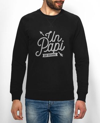 Sweatshirt homme Un papi qui déchire