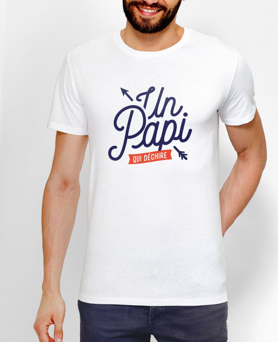 T-Shirt homme Un papi qui déchire