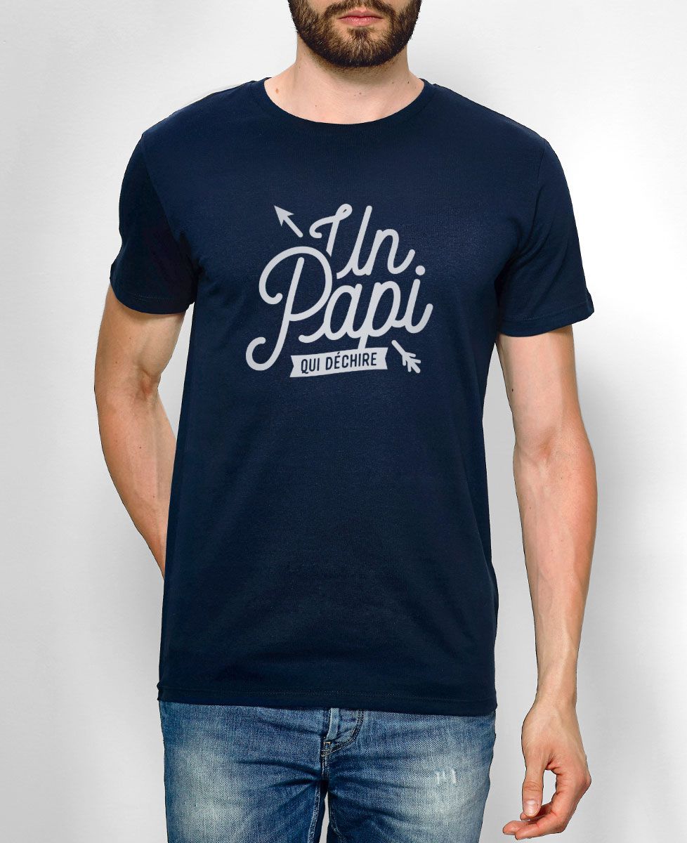 T-Shirt homme Un papi qui déchire