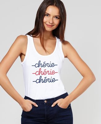 Débardeur femme Chérie chérie chérie