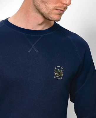 Sweatshirt homme Burger brodé