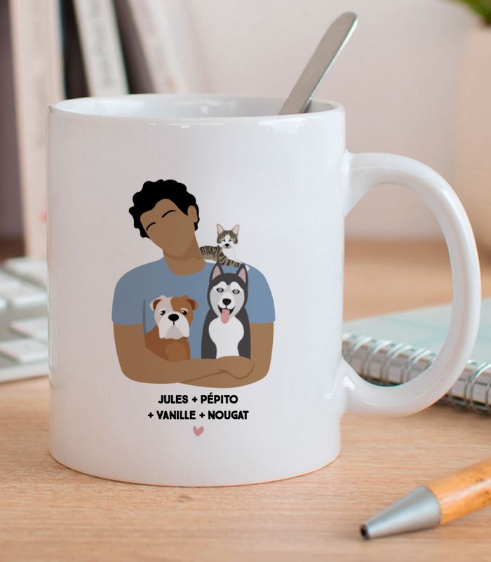Mug Mes animaux personnalisé