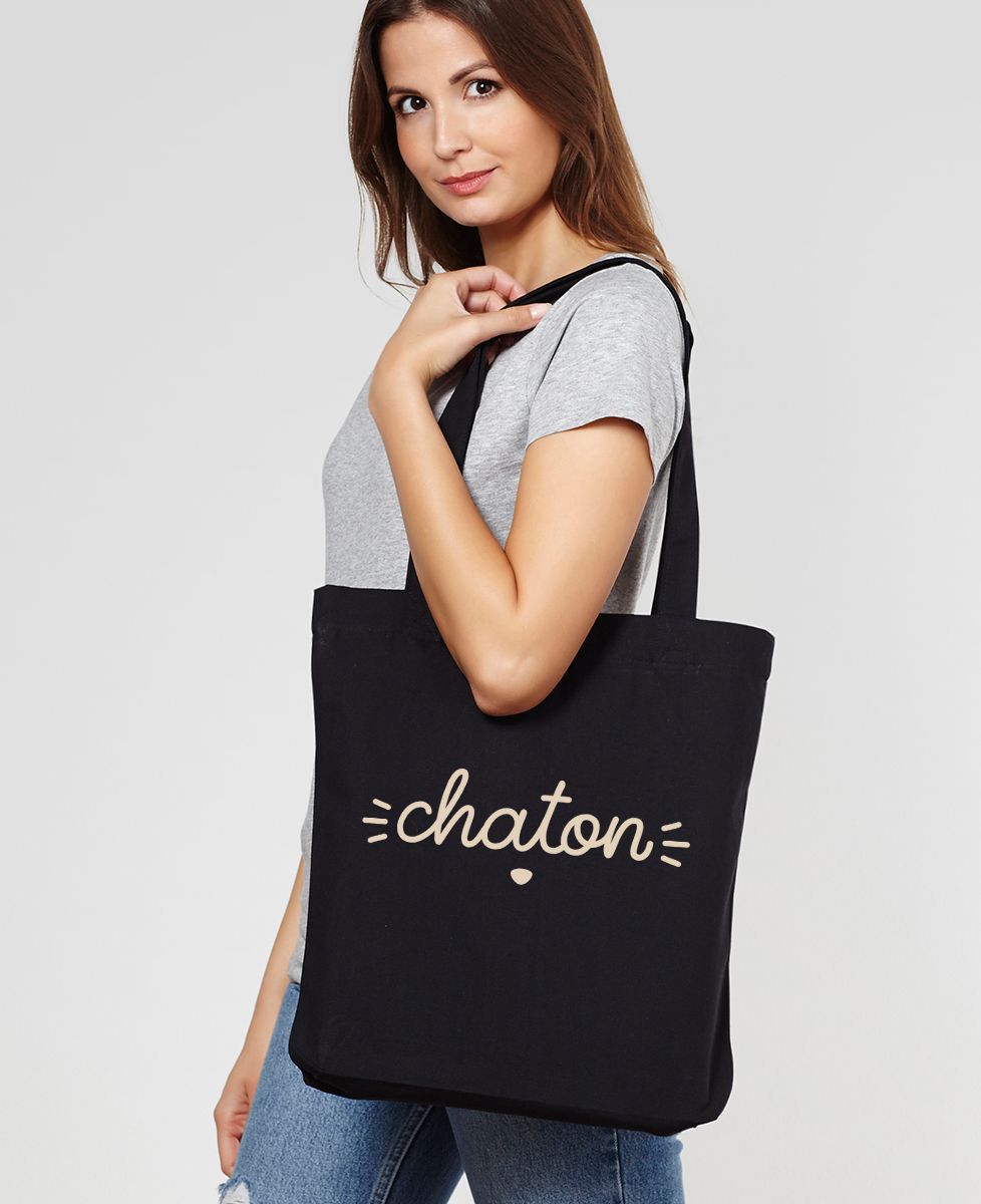 Tote bag Chaton