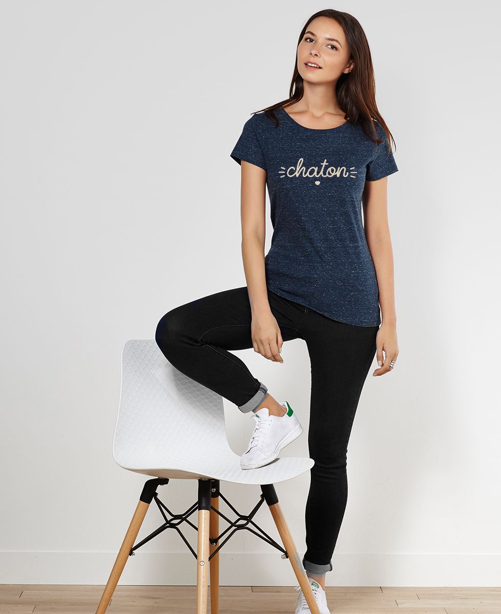 T-Shirt femme Chaton
