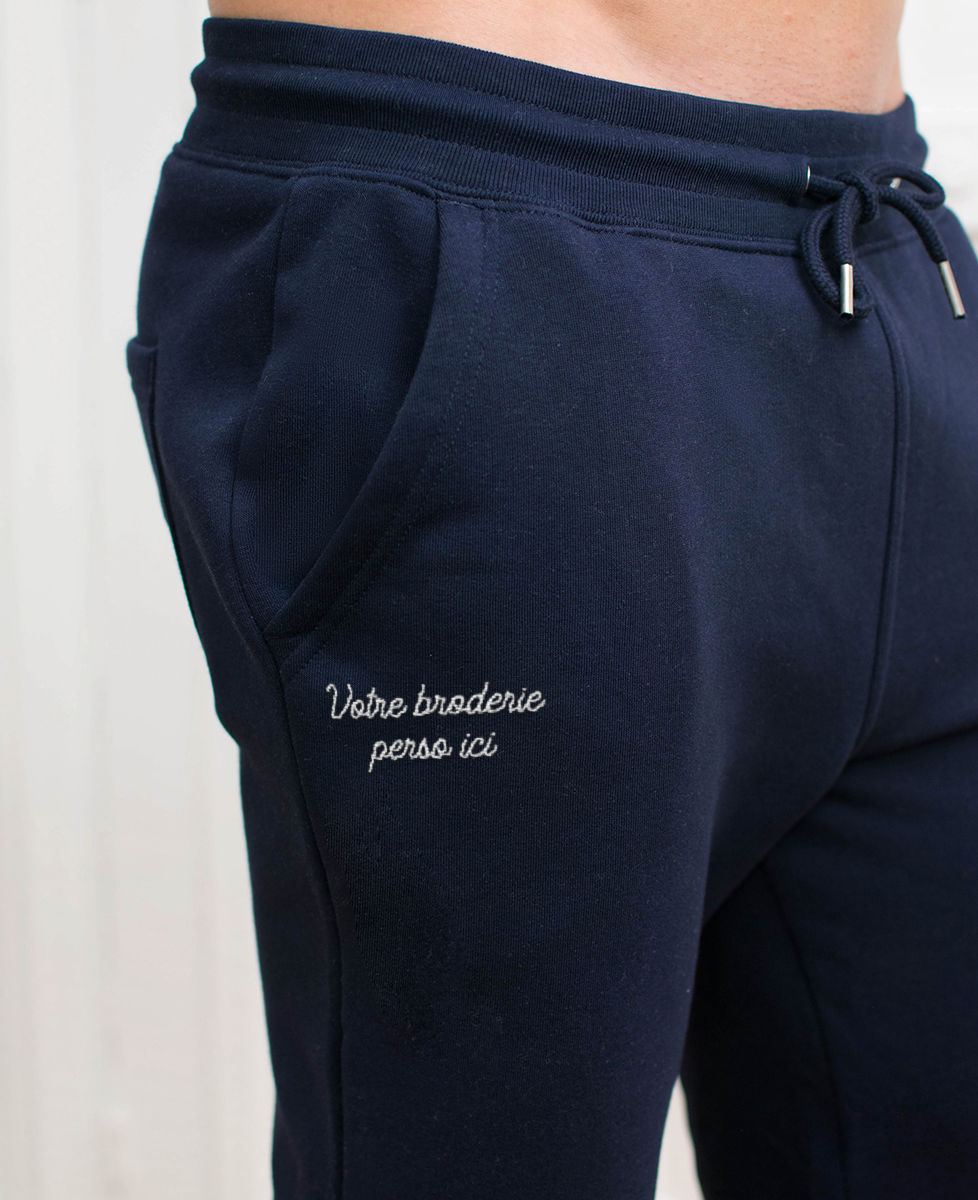 Jogging homme Message brodé personnalisé