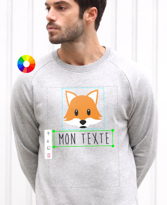 Sweatshirt homme Imprimé personnalisé