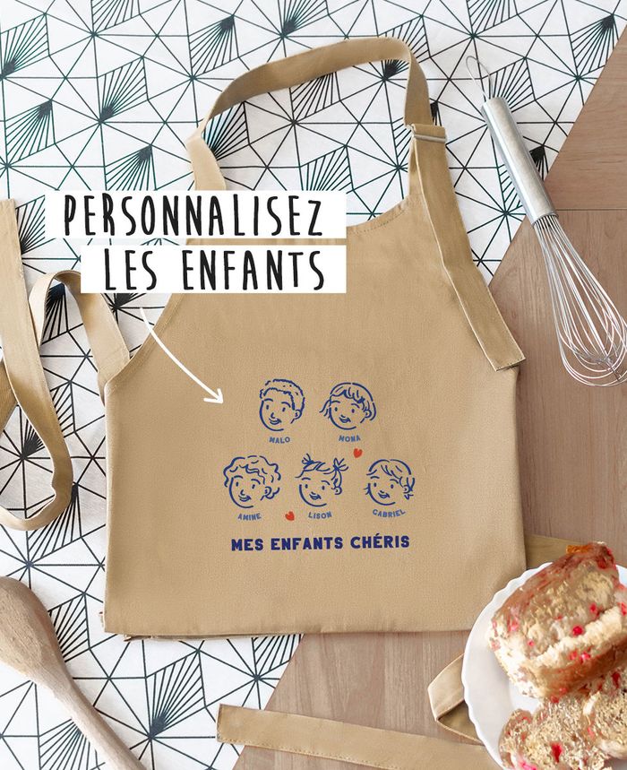 le tablier “mes enfants” personnalisé