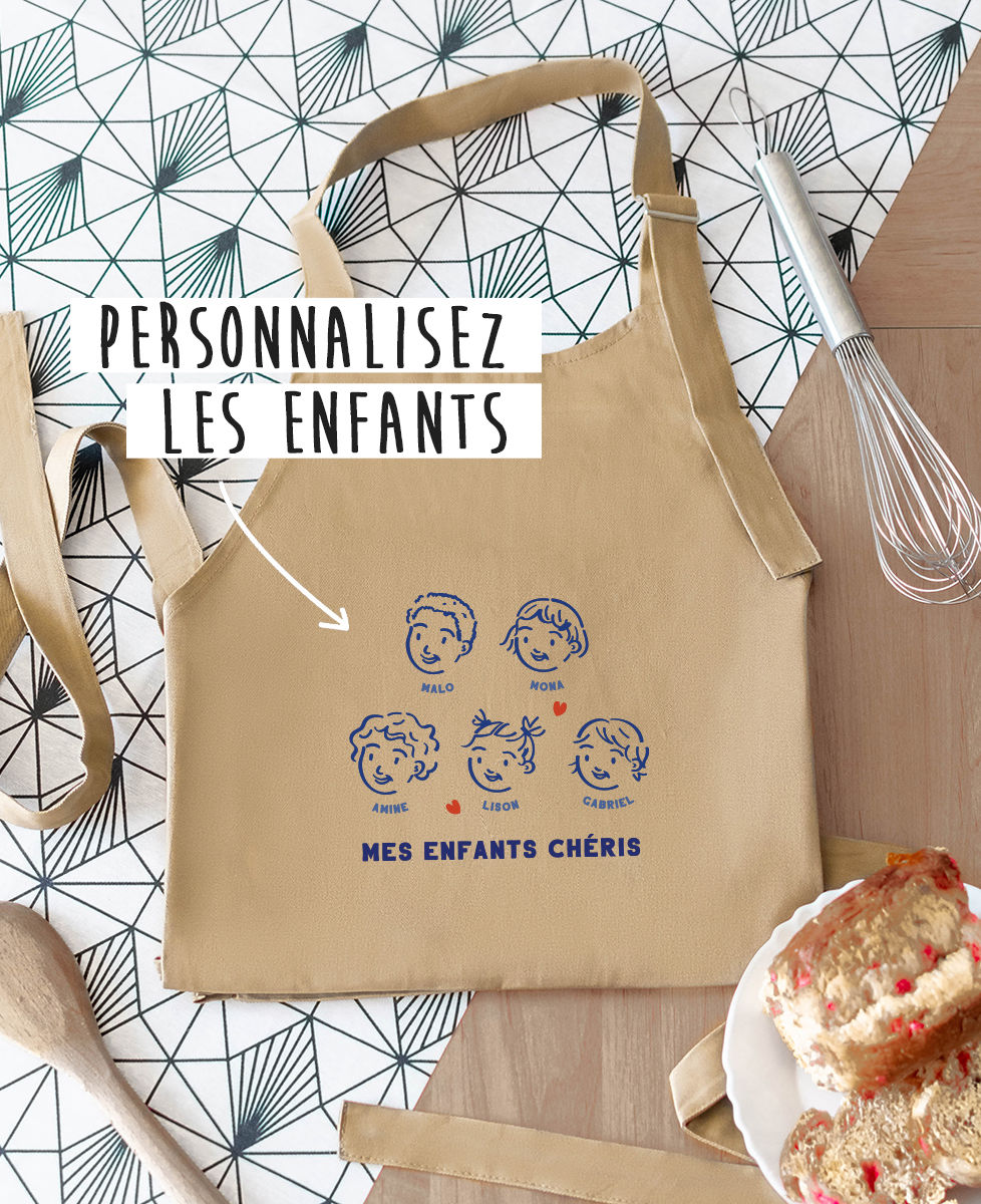 le tablier “mes enfants” personnalisé