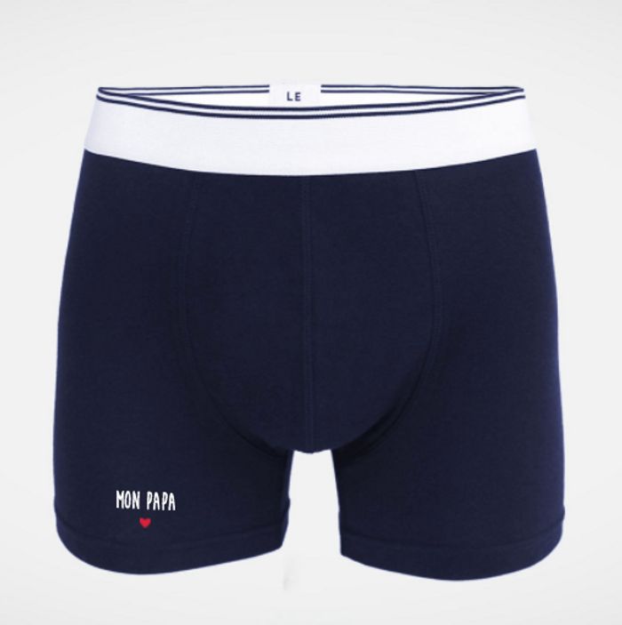 Boxer Petit coeur brodé personnalisé