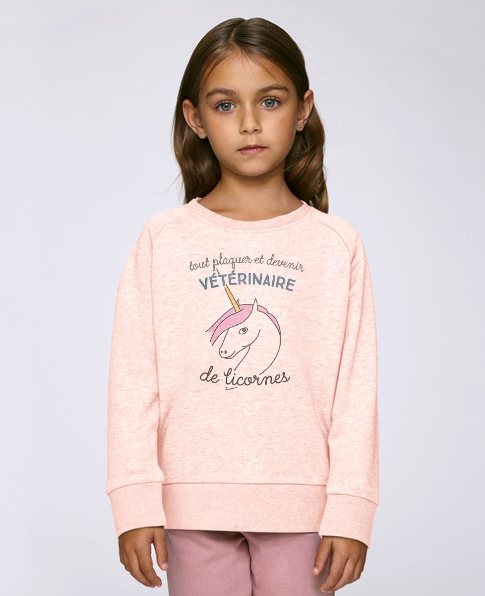 Sweatshirt enfant Vétérinaire de licornes